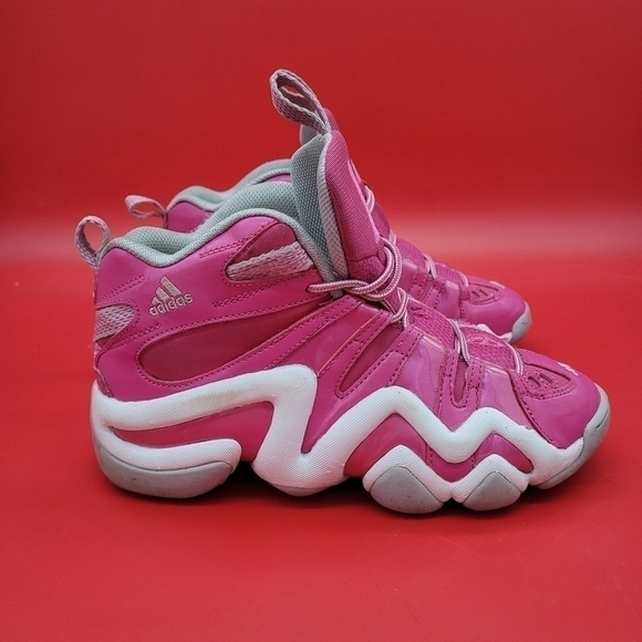 ADIDAS CRAZY 8 Kobe Basketball Shoes 6.5 Women 5 Youth Pink White - Picture 3 of 13